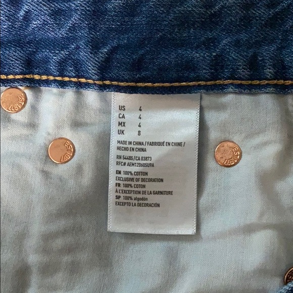 Embroidered American Eagle Jean Shorts - Picture 6 of 6